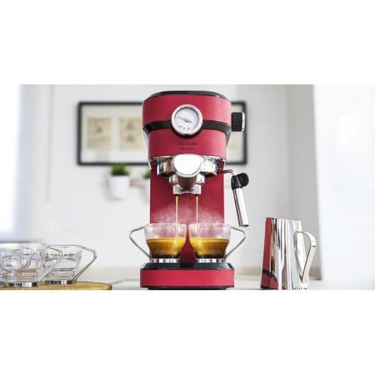 Caffettiera Espresso Cecotec Cafelizzia 790 Shiny Pro 1,2L 20 bar con manometro e vaporizzatore