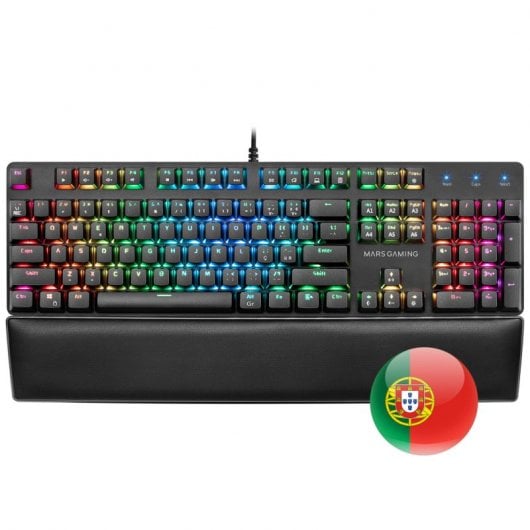 Tacens Mars Gaming MK5 Clavier de jeu mécanique Commutateur RVB Portugais Rouge
