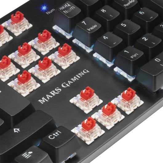 Tacens Mars Gaming MK5 Clavier de jeu mécanique Commutateur RVB Portugais Rouge