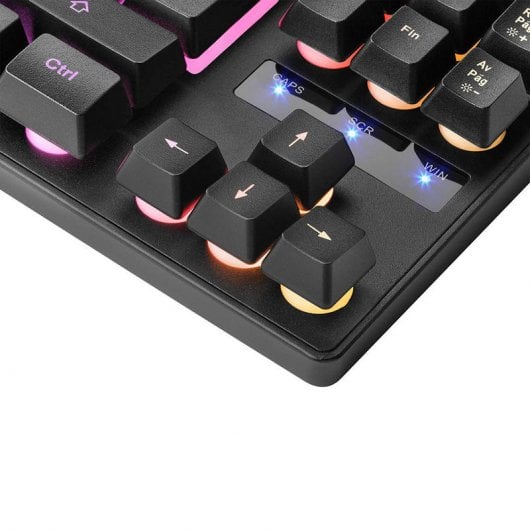 Mars Gaming MKTKLPT Teclado Híbrido Gaming RGB Switch Vermelho (PT)