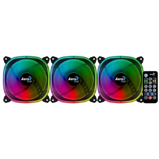 Aerocool Astro 12 Pro RGB Pack 3 Ventoinhas 120mm
