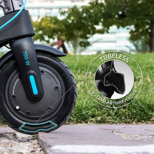 Patinete elétrico Cecotec Outsider E-Volution 8,5 Phoenix 350W Autonomia 25km Rodas tubeless LED Cinzento