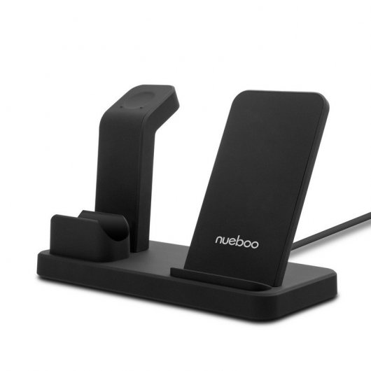 Nueboo Cargador de inducción para iPhone/AirPods/Apple Watch