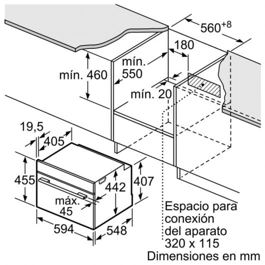 Siemens CB675GBS3 iQ700 Horno Integrable 47L A+ Acero Inoxidable