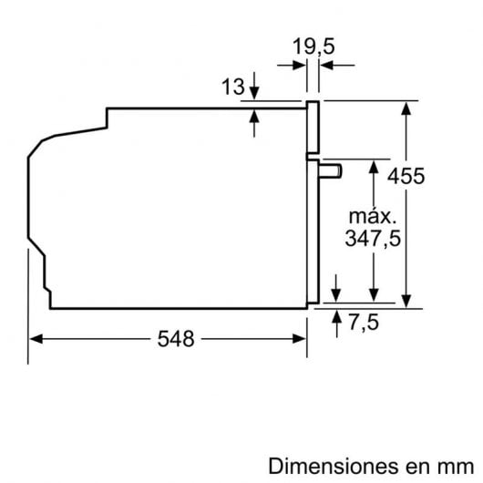 Siemens CB675GBS3 iQ700 Horno Integrable 47L A+ Acero Inoxidable