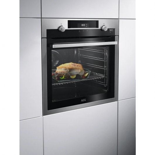 AEG BPE555320M Horno Multifunción Pirolítico 71L A+ Acero Inoxidable