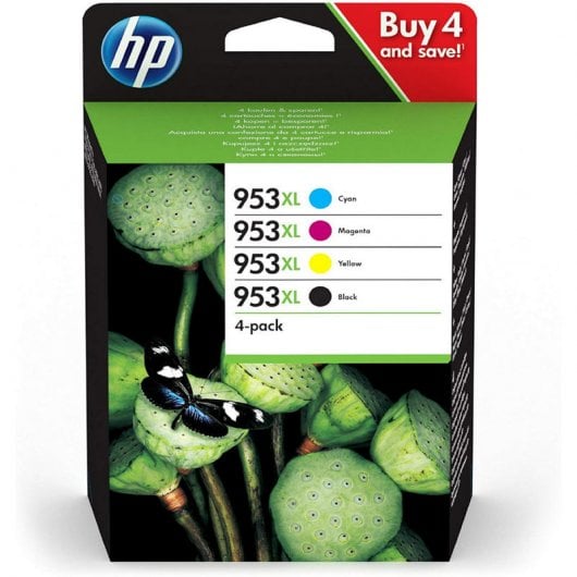 HP 953XL Pack Cartucho Tinta Alta Capacidad Original Negro/Magenta/Cian/Amarillo