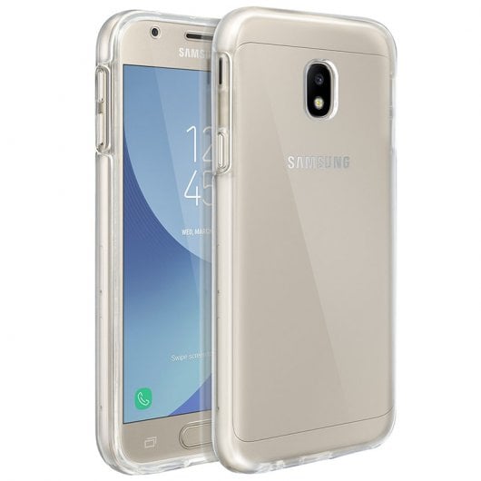 Avizar Coques de Protection en Silicone et Polycarbonate Protection Transparente 360º pour Samsung Galaxy J3 2017