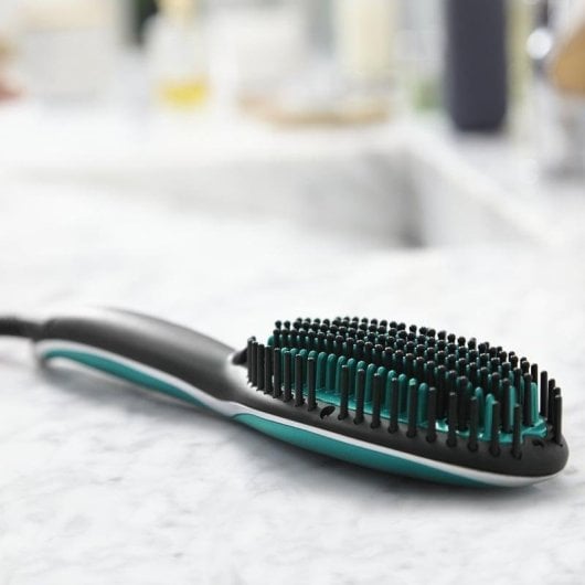 Prancha de Cabelo Cerâmica Rowenta Power Straight CF5820F0 200ºC 3 Definições Iónica Turquesa