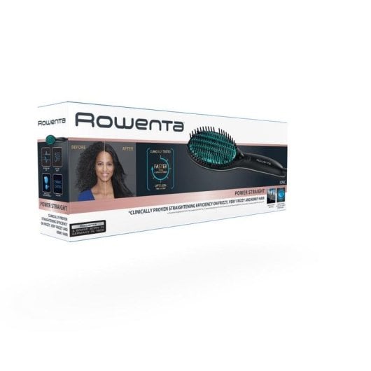 Prancha de Cabelo Cerâmica Rowenta Power Straight CF5820F0 200ºC 3 Definições Iónica Turquesa