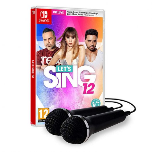 Let´s Sing 12 + 2 Micrófonos Nintendo Switch