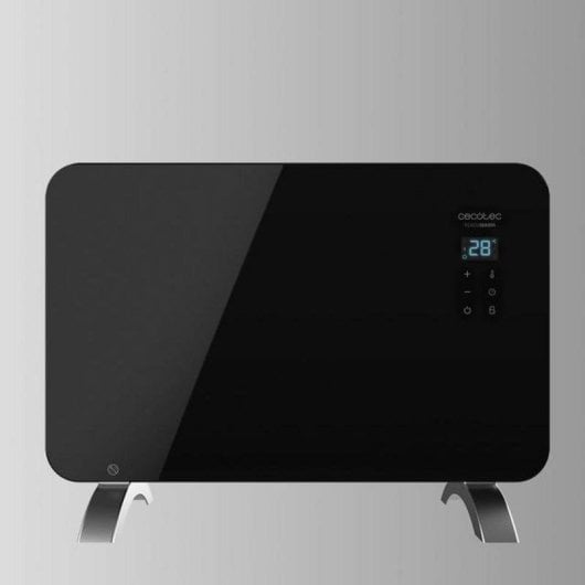 Convector Elétrico Cecotec Ready Warm 6670 Crystal Connection 1000W Wifi Painel LED Preto