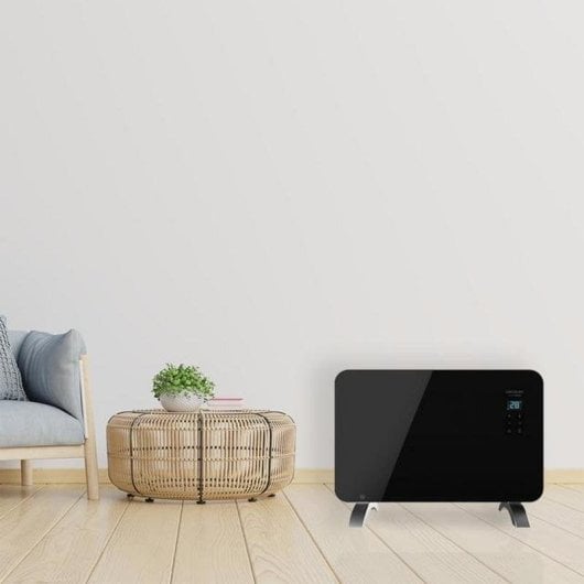 Convector Elétrico Cecotec Ready Warm 6670 Crystal Connection 1000W Wifi Painel LED Preto