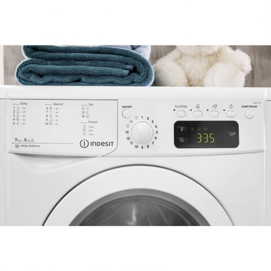 Indesit IWDE 7125 B Lavasecadora de Carga Frontal 7Kg/5Kg B Blanca