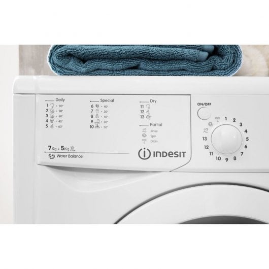 Indesit IWDE 7125 B Lavasecadora de Carga Frontal 7Kg/5Kg B Blanca