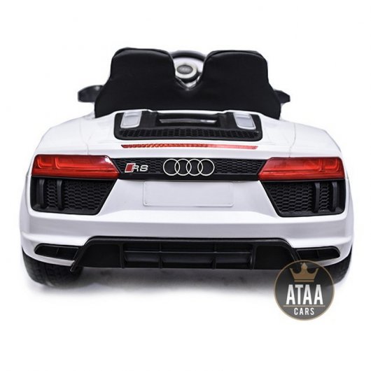 Ataa Cars Coche Eléctrico con Licencia Audi R8 Spyder 12V Blanco