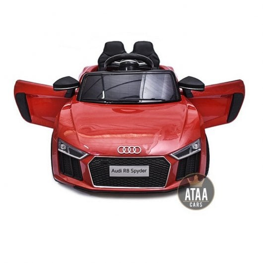 Ataa Cars Coche Eléctrico con Licencia Audi R8 Spyder 12V Rojo