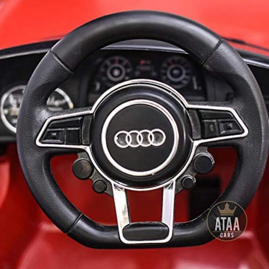 Ataa Cars Coche Eléctrico con Licencia Audi R8 Spyder 12V Rojo