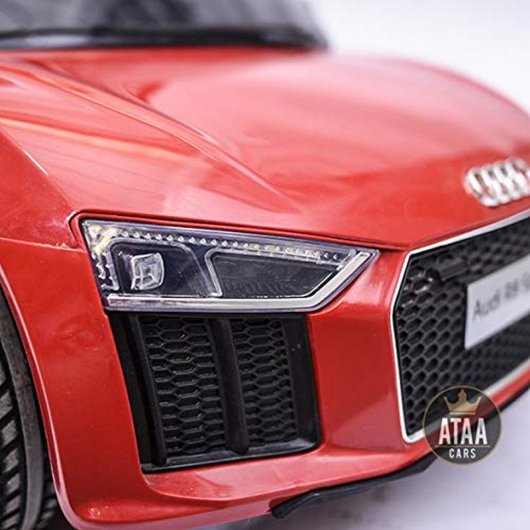 Ataa Cars Coche Eléctrico con Licencia Audi R8 Spyder 12V Rojo