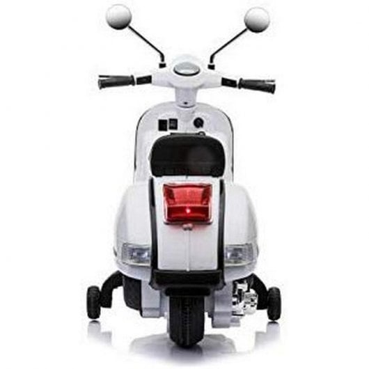 Ataa Cars Moto Eléctrica Vespa Clásica con Licencia Piaggio 12V Blanca
