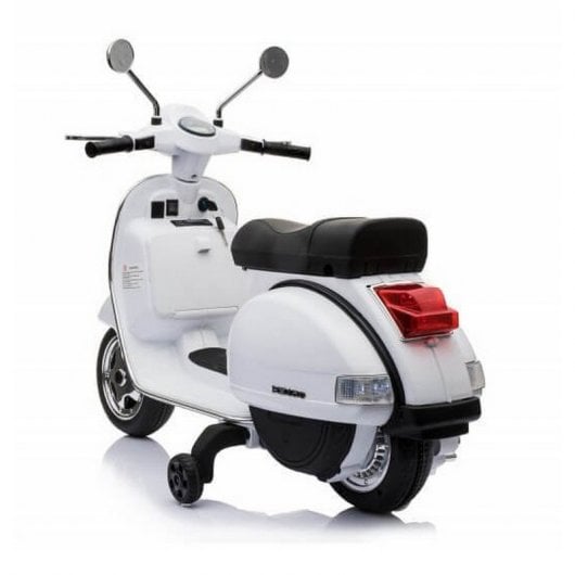 Ataa Cars Moto Eléctrica Vespa Clásica con Licencia Piaggio 12V Blanca