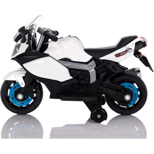 Moto Eléctrica Racer 6V Blanca