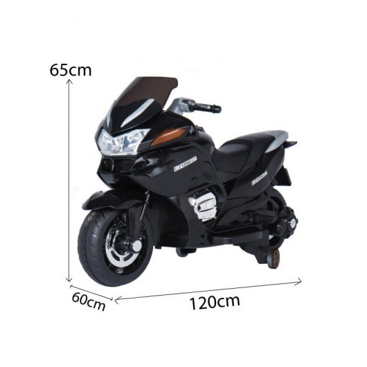 Ataa Cars Moto Eléctrica Gran Turismo Biplaza 12V Negra