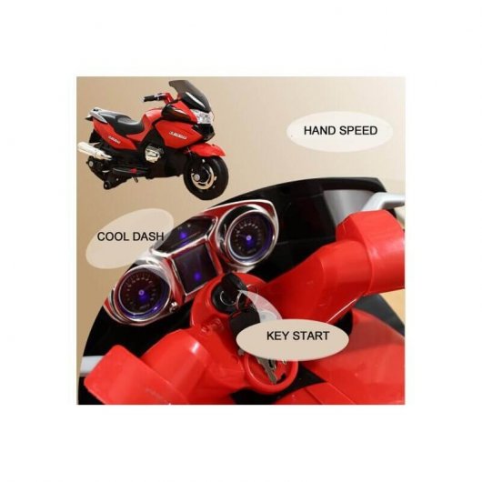 Ataa Cars Moto Eléctrica Gran Turismo Biplaza 12V Roja