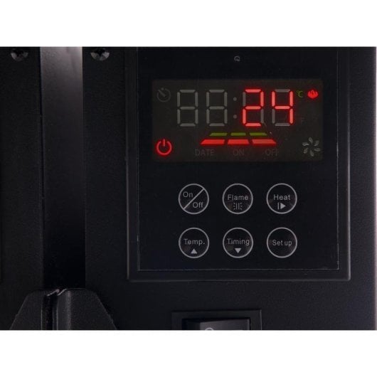 Purline CHE-450 Chimenea Eléctrica Mural con Mando a Distancia 2000W