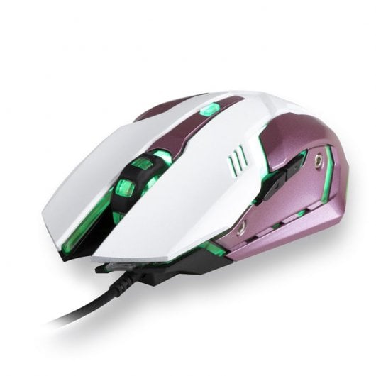 NGS GMX-100 Ratón Gaming 2400DPI Rosa