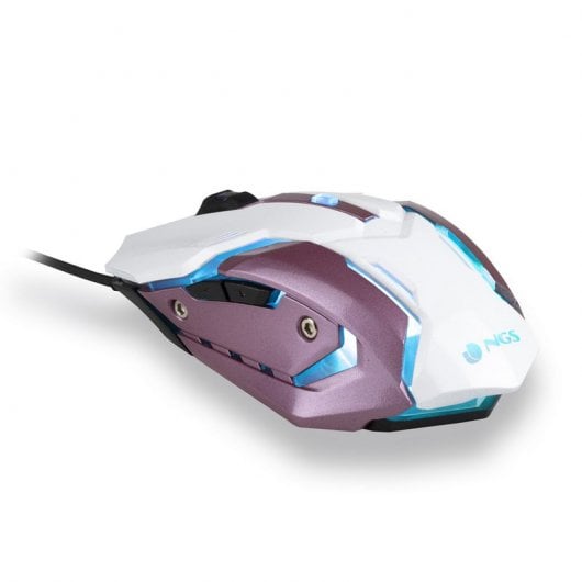 NGS GMX-100 Ratón Gaming 2400DPI Rosa