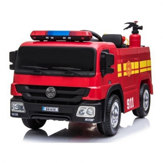 ATAA Cars Camião de Bombeiros Eléctrico 12V Vermelho
