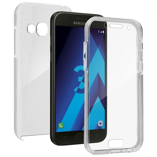 Avizar Funda Protectora de Silicona y Policarbonato Protección Total Azul para Samsung Galaxy A5 2017