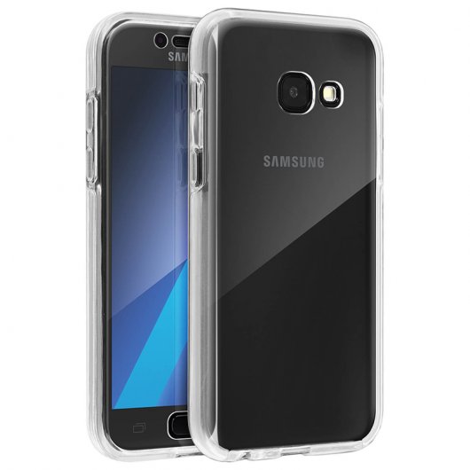 Avizar Funda Protectora de Silicona y Policarbonato Protección Total Azul para Samsung Galaxy A5 2017