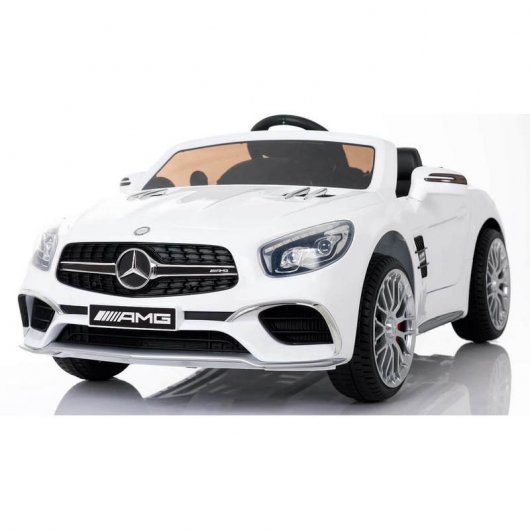 Carro Eléctrico com Licença Mercedes SL65 12V Branco
