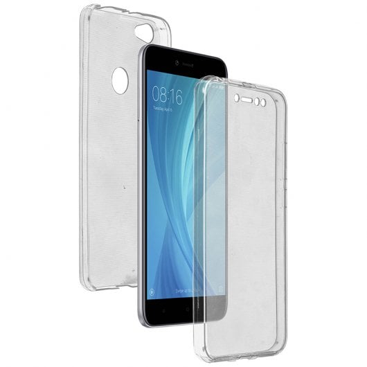 Avizar Capa Protetora de Silicone Proteção Total Transparente para Xiaomi Redmi Note 5A