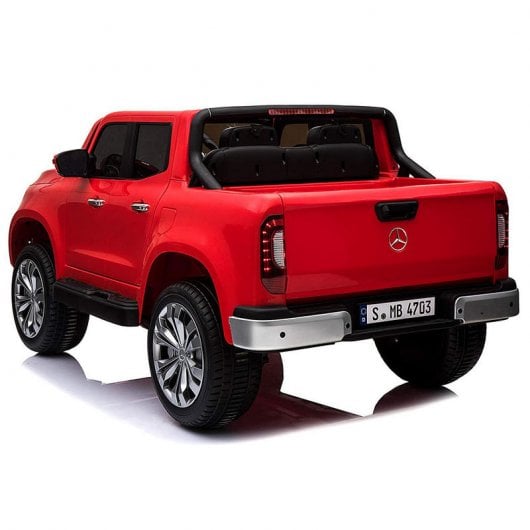 Carro Eléctrico Mercedes Benz PickUp 2 Placas 12V Vermelho