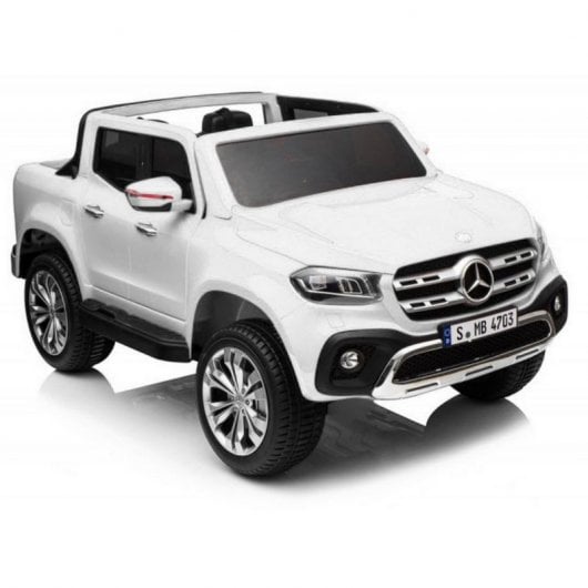 Coche Eléctrico Mercedes Benz PickUp 2 Plazas 12V Blanco