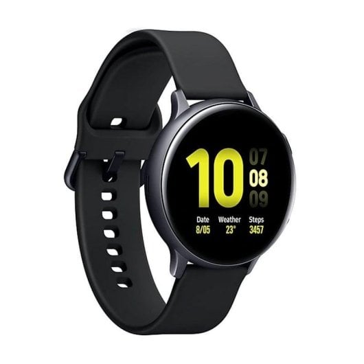 Samsung Galaxy Watch Active2 Bluetooth 44mm Super AMOLED Aluminium Noir Etanche IP68 Suivi Cardiaque