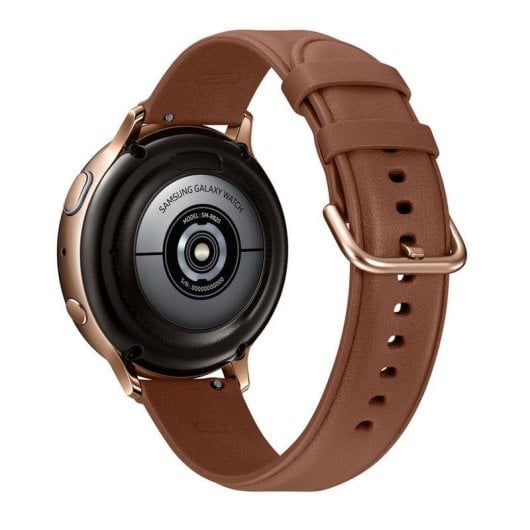 Samsung Galaxy Watch Active2 Bluetooth GPS NFC 44mm Super AMOLED Acier Or M/L Étanche IP68 Pulsomètre Suivi Sommeil