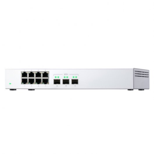 Qnap QSW-308S Switch no Administrado 3 Puertos 10G SFP+ + 8 Puertos Gigabit