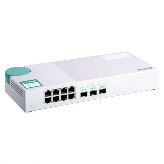 Qnap QSW-308S Switch no Administrado 3 Puertos 10G SFP+ + 8 Puertos Gigabit
