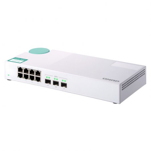Qnap QSW-308S Switch no Administrado 3 Puertos 10G SFP+ + 8 Puertos Gigabit