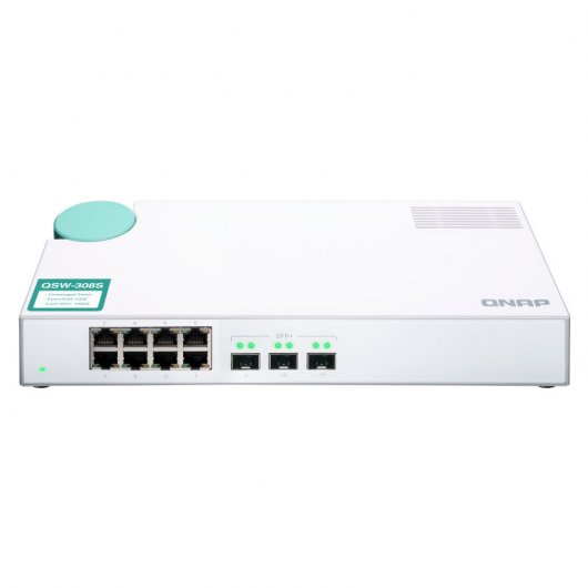 QNAP QSW-308S commutateur réseau Non-géré Gigabit Ethernet (10/100/1000) Blanc