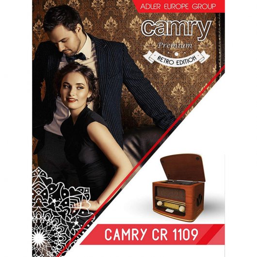 Camry CR 1109 Radio Retro de Madera CD/MP3/USB