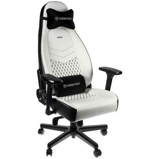 Noblechairs Icon Cuero PU Silla Gaming Negra/Blanca