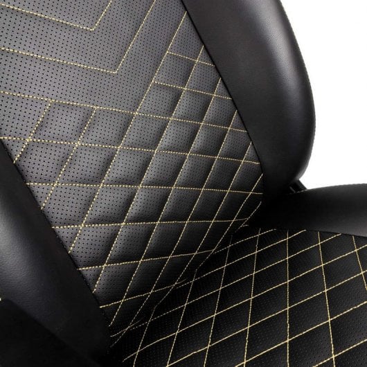 Noblechairs Icon Chaise de jeu en cuir PU Noir/Or