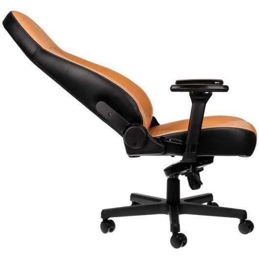 Noblechairs Icon Gaming-Stuhl aus echtem Leder, Cognac/Schwarz