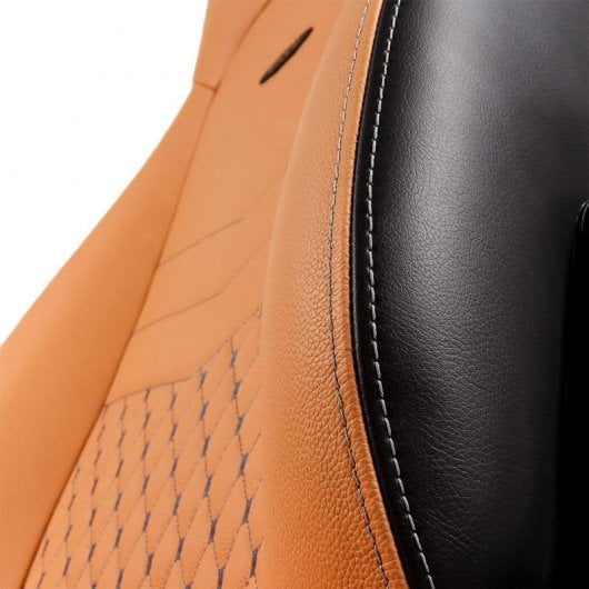 Noblechairs Icon Gaming-Stuhl aus echtem Leder, Cognac/Schwarz