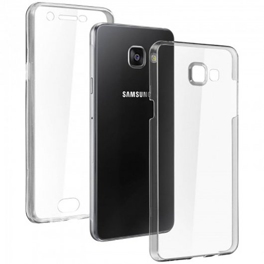 Avizar Funda Protectora de Silicona Transparente Protección 360 para Samsung Galaxy A5 2016